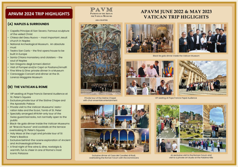 Naples Rome The Vatican 2024 Trip Asian Patrons Of The Arts In   2024 Vatican Trip Flyer Rev3 2 768x542 